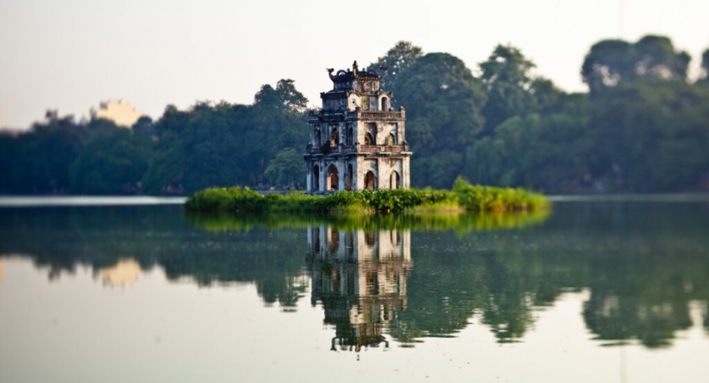 Lago Hoan Kiem en Hanoi