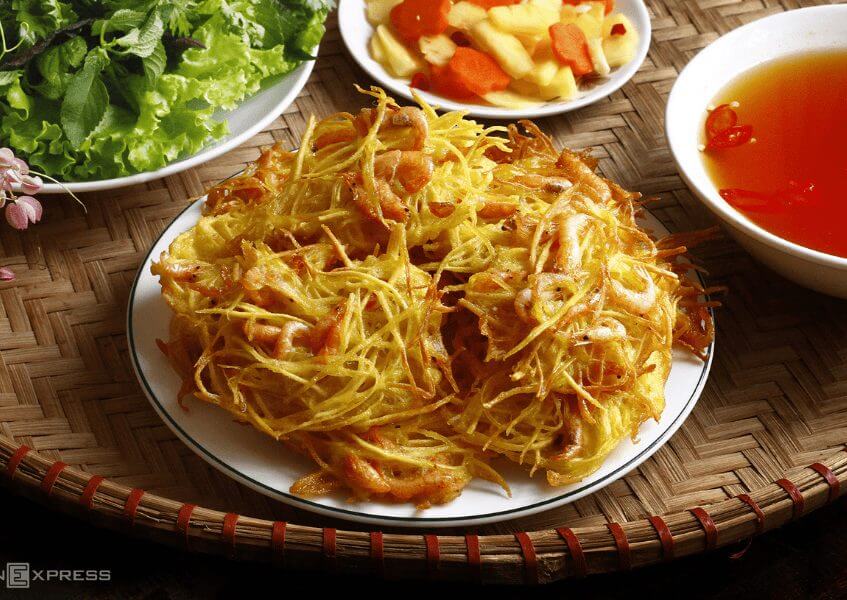 Banh tom ho tay
