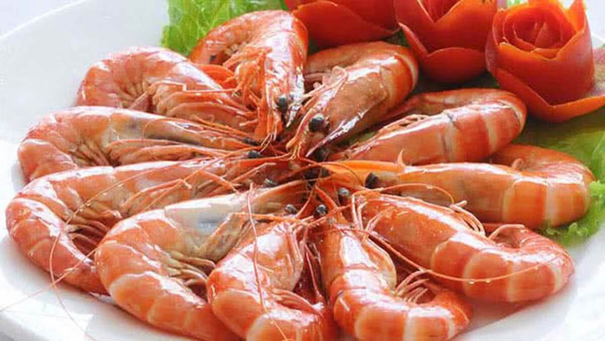 Camarones he al vapor