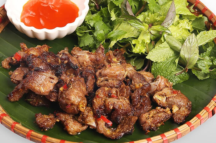 Cerdo local a la parrilla