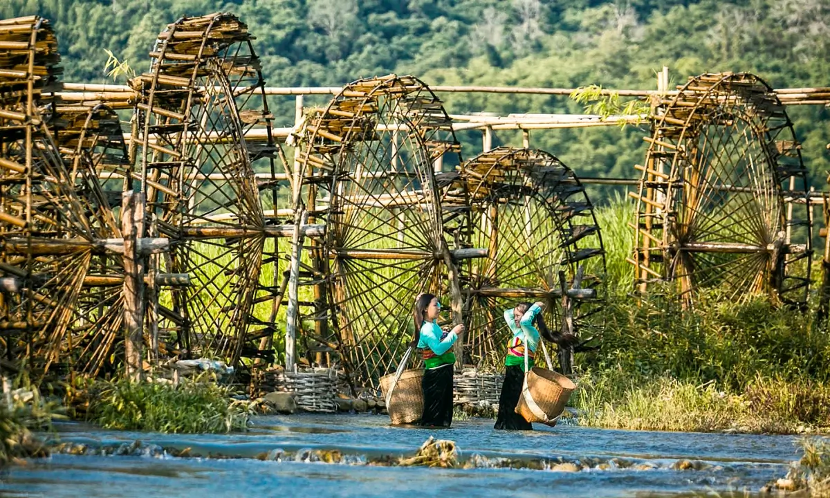 Norias de agua de Pu Luong