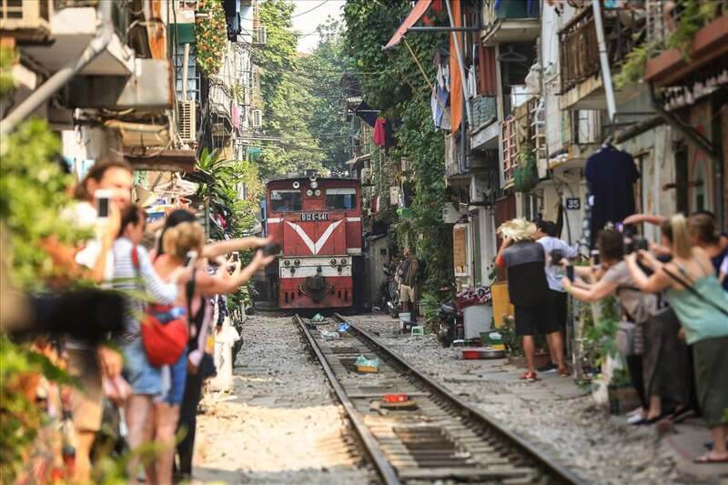 hanoi calle del tren